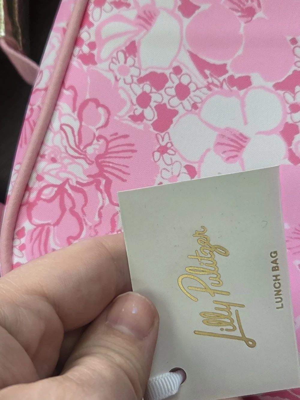 Lilly Pulitzer Pink Floral Backpack and Lunch Bag Set